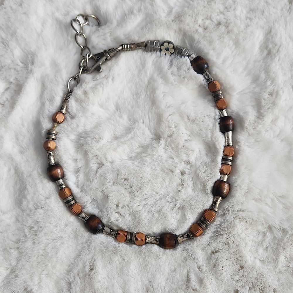 2/$15 - Beaded dog necklace - adjustable
